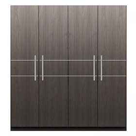 Mua Tủ quần áo gỗ MDF Tundo 4 cánh màu xám 180 x 55 x 200cm
