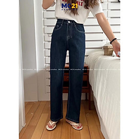 Quần jeans dáng suông MINION CLOTHING cạp lưng cao Ulzzang Streetwear Hàn Quốc chất bò xịn mềm mịn Q80