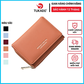 Ví Nữ Mini Cầm Tay    Gấp 3 Nhỏ Gọn Nhiều Ngăn Tiện Dụng Da Cực Đẹp PFY11