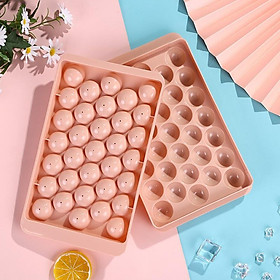Mua Khay nhựa làm đá  làm thạch - Khuôn đá bi tròn 33 ô