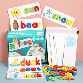 Bộ Thẻ Học Thông Minh Ghép Chữ Cái Tiếng Anh, 52 thẻ ghép chữ - Spelling Game