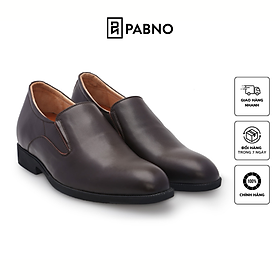 Giày tây nam PABNO PN131, giày nam tăng chiều cao da thật cao cấp, giày tây nam công sở trẻ trung, giày Oxford cao cấp