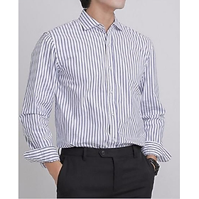 Áo sơ mi nam dài tay kẻ sọc xanh 