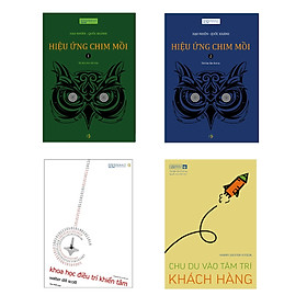 Combo Thủ thuật Tâm lý Kinh doanh (Hiệu ứng chim mồi Tập 1-2 - Khoa học điều trí khiển tâm - Chu du vào tâm trí khách hàng + hộp)