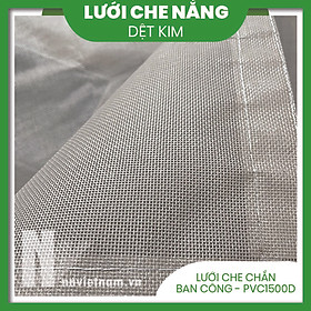 Lưới PVC chắn bụi, che ban công, chắn côn trùng - Kích thước 2M x 1M - Màu Xám