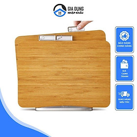 Mua Bộ 3 Thớt Tre Cao Cấp Joseph Joseph  Index Cutting Board  Thớt Kháng Khuẩn  Giá Đỡ Kim Loại  Chống Cong Vênh  Nhập Đức