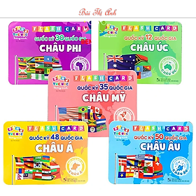 Flashcard Cờ Các Nước, Quốc Kỳ Các Quốc Gia Trên Thế Giới - Flashcard Song Ngữ Anh - Việt Cho Bé, Kèm File Nghe