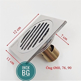 Mua Ga thoát sàn 12x12 cm 6ly dùng cho ống 60 76 90 ngăn mùi  chống côn trùng