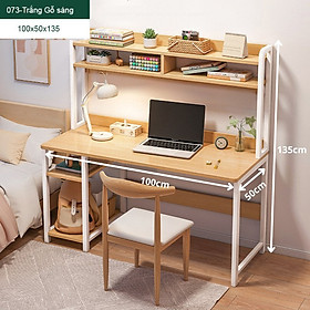 Mua Bàn làm việc  bàn học kèm giá sách  thiết kế hiện đại với chất liệu cao cấp gỗ MDF  chân sắt sơn tĩnh điện