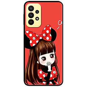 Ốp lưng dành cho Samsung A13 4G mẫu Cô Gái Đầm Chấm Bi