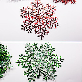 Combo 6 Bông Tuyết Đính Kim Tuyến Treo Trang Trí Noel