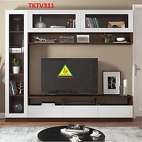 Tủ kệ tivi trang trí phong cách hiện đại TKTV309 - Nội thất lắp ráp Viendong adv