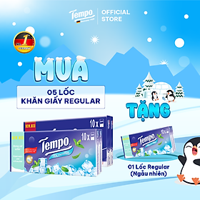 [MUA 5 LỐC TẶNG 1 LỐC BỎ TÚI REGULAR] Khăn Giấy Bỏ Túi Tempo Regular 10 Gói Bền Dai Thương Hiệu Đức