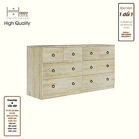 Mua HAPPY FURNITURE   gỗ tự nhiên   Tủ lưu trữ 8 ngăn kéo - YANNA   THK_187   150cm x 45cm x 76cm