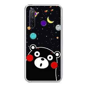 Ốp lưng điện thoại Realme 5 Pro - Silicon dẻo - 0345 BEAR03 - Hàng Chính Hãng