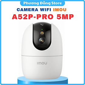CAMERA IP WIFI TRONG NHÀ IMOU A52P-PRO 3K 5MP - Ban đêm có màu, Kết nối wifi băng tần kép, phát hiện người, vật nuôi - A52P - PRO - chỉ mua camera