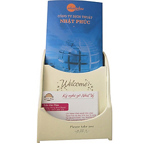 Kệ Đựng Tờ Rơi Nhatvywood K1A6 (11.2 x 22.5 cm) - Trắng Kem