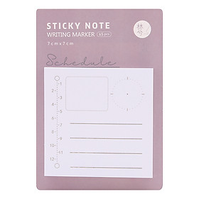 Giấy Note Hình Vuông Kẻ Ngang LB-00063 - Schedule
