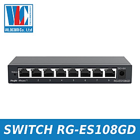 Mua Switch 8 cổng 10/100/1000 BASE-T RUIJIE RG-ES108GD - Hàng Chính Hãng