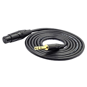 6.5mm Male to XLR Female Audio Microphone Cable for Multimedia Speakers