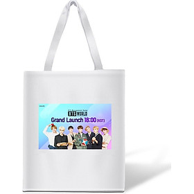 Túi tote BTS Grand Launch túi vải đeo vai Size 30*35 cm