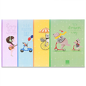 Vở 4 ô ly 200 trang South Star Dreaming Bear 0750 (5 quyển)