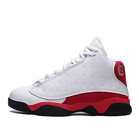 Giày bóng rổ trẻ em giày thể thao nam không trượt giày thể thao bình thường giày trẻ em cho bé trai giày thể thao 2022 Color: AJ13 white red Shoe Size: 38