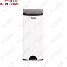 Mua Thùng rác vuông đạp chân màu trắng cỡ lớn 22L_MNRPL1-904_Quốc Tế Minh Ngọc