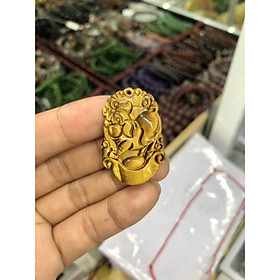 Mặt dây chuyền 12 con giáp phong thủy đá mắt hổ