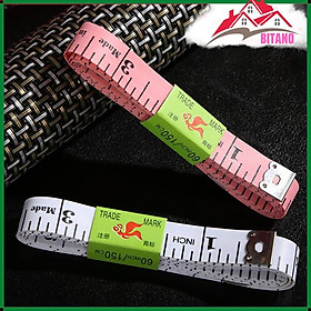 Mua Thước Dây May Vá BITANO  Đo Chiều Cao  Đo Kích Thước Ba Vòng (Giao Ngẫu Nhiên Màu)