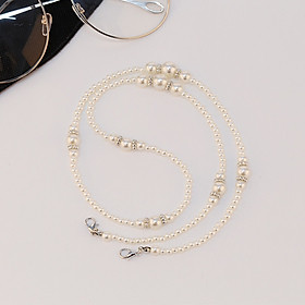 Phụ kiện kính dây chuyền mắt kính ngọc trai ấn tượng dây đeo khẩu trang mặt nạ chống rơi chuỗi chain giữ airpod tiện dụng thời trang XM584