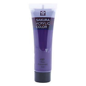 Tuýp màu vẽ vải acrylic color sakura -xac20ml