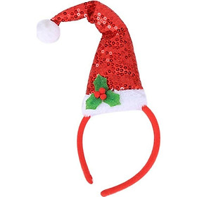 Phụ kiện Xmas băng đô cài tóc hình nón Noel