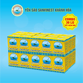 [Combo 30 lọ] Nước Yến sào Sanvinest Khánh Hòa Đông trùng hạ thảo - 208 