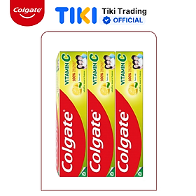 Bộ 3 Kem đánh răng Colgate Vitamin C thơm mát 170g/ tuýp