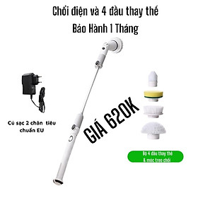 Mua Chổi Cọ Nhà Vệ Sinh Bằng Điện Máy Cọ Rửa Vệ Sinh Bồn Cầu Cầm Tay Cây Bàn Chải Chà Nhà Tắm Không Dây Thông Minh