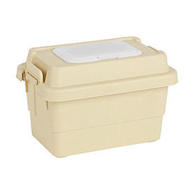 Camping Storage Box Outdoor Organizer Durable Dustproof Multi Functional Storage Case Tissue Box with Lid for Car Picnic Grocery BBQ