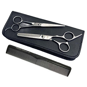 Bộ 2 kéo cắt tóc & tỉa tóc - bộ sản phẩm chăm sóc tóc cap cấp, hoàn thiện tinh xảo - sắc bén và bền bỉ