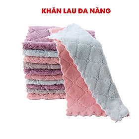 Mua Khăn lau bếp đa năng lau nhà bếp 2 mặt siêu thấm nước dùng để bát đĩa  tủ lanh  lò vi sóng  ô tô  lau giày mềm mịn khô