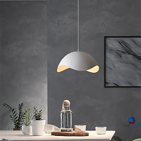Đèn bàn ăn thả trần bếp trang trí phòng khách quán SuperVilighting phong cách hiện đại trắng đen bảo hành 24 tháng - D350 TRẮNG - Không Bóng