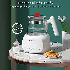 Máy hâm nước pha sữa, đun nước Misuta Anh Lam Store cao cấp 2023 có điều chỉnh và giữ nhiệt độ liên tục thông minh - Hàng chính hãng - Mẫu đế tản nhiệt không điều khiển