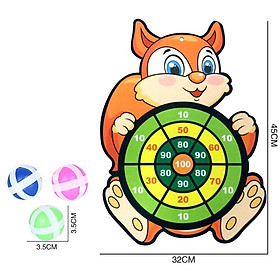 Trò Chơi Bảng Phi Tiêu Ném Bóng Dính Vui Nhộn Giúp Bé Phát Triển Thể Chất Tặng Kèm 3 Bóng