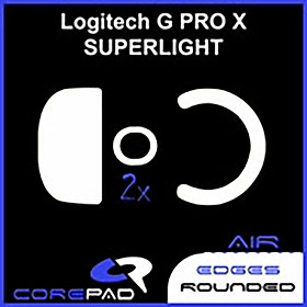 Hình ảnh Feet chuột PTFE Corepad Skatez AIR dành cho Logitech G PRO X SUPERLIGHT 1 Wireless (2 bộ) - Hàng Chính Hãng