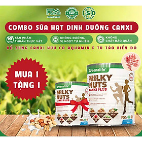 Sữa Hạt Dinh Dưỡng Canxi Plus Milky Nuts Greenalife - Hỗ Trợ Xương Khớp Chắc Khoẻ, Lợi Sữa Cho Mẹ Bầu, Sau Sinh, Dinh Dưỡng Cho Người Tiểu Đường, Người Già, Ăn chay, Ăn Kiêng, Giảm Cân, Eat Clean, Healthy