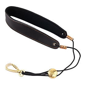 PU Leather  Neck Strap with Metal Hook Clarinet Neck Strap for Soprano