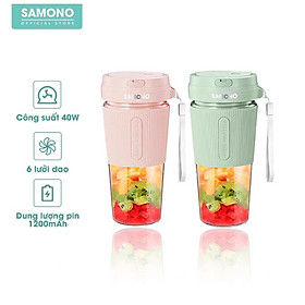 Mua Máy xay sinh tố cầm tay SAMONO Y8 /Y9 Màu tươi tắn phù hợp đi Đi Phượt - Hàng chính hãng