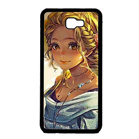 Ốp Lưng in cho Samsung J7 Prime Mẫu Cô Gái Tóc Vàng̣ - Hàng Chính Hãng