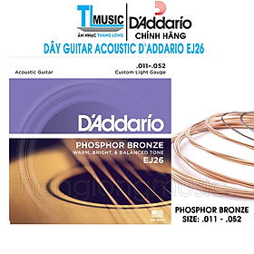 Dây Đàn Guitar Acoustic D'Addario EJ26