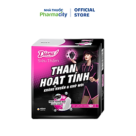 Băng vệ sinh Diana than hoạt tính siêu thấm siêu mỏng cánh (Gói 8 miếng)
