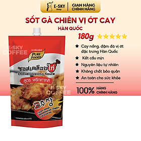 Sốt Gà Chiên Vị Ớt Cay Hàn Quốc Pure Foods Korean Chili Chicken Glazing Sauce Gói 180g